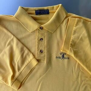 1980s country club LOOE golf club  Polo club selection by pro stitch Yellow golf